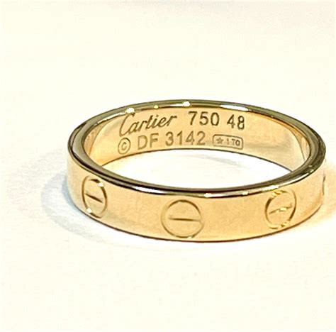 cartier love ring exact replica|cartier 750 ring 52833a worth.